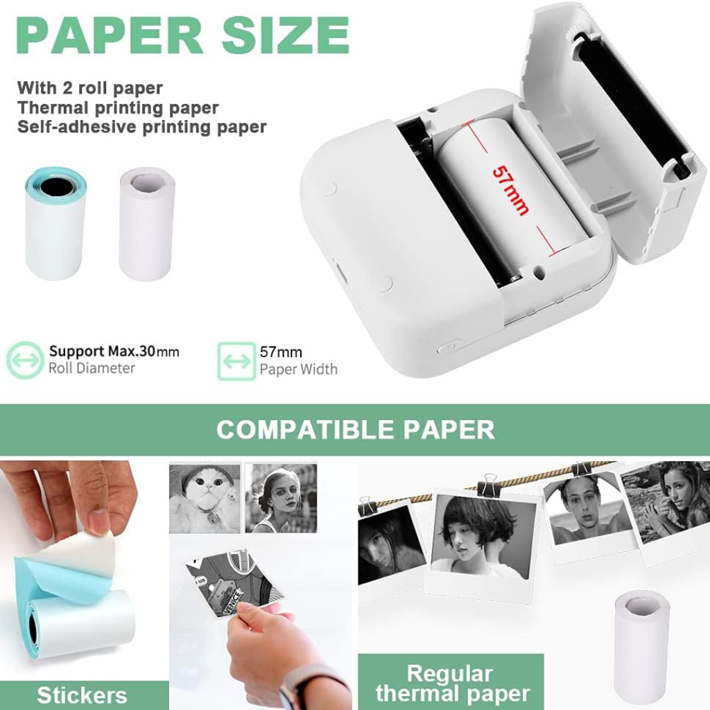 Mini tlačiareň Printis + 1 Rolka Papiera Zadarmo