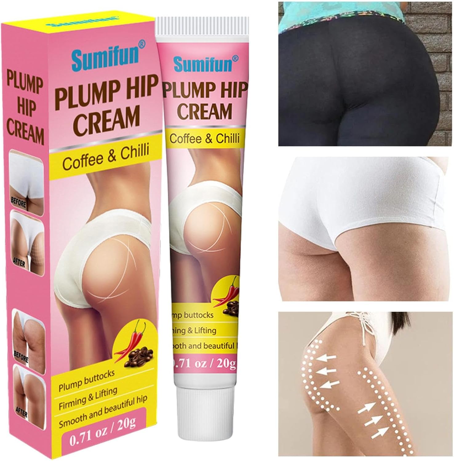 Krém na Zväčšenie a Spevnenie Zadku 1+1 Zadarmo