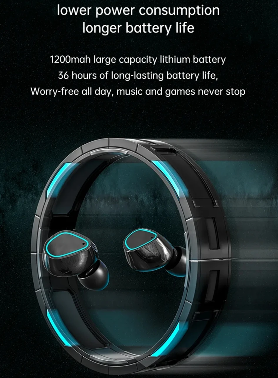 Bezdrôtové Slúchadlá Vodotesné, Digitálny Displej