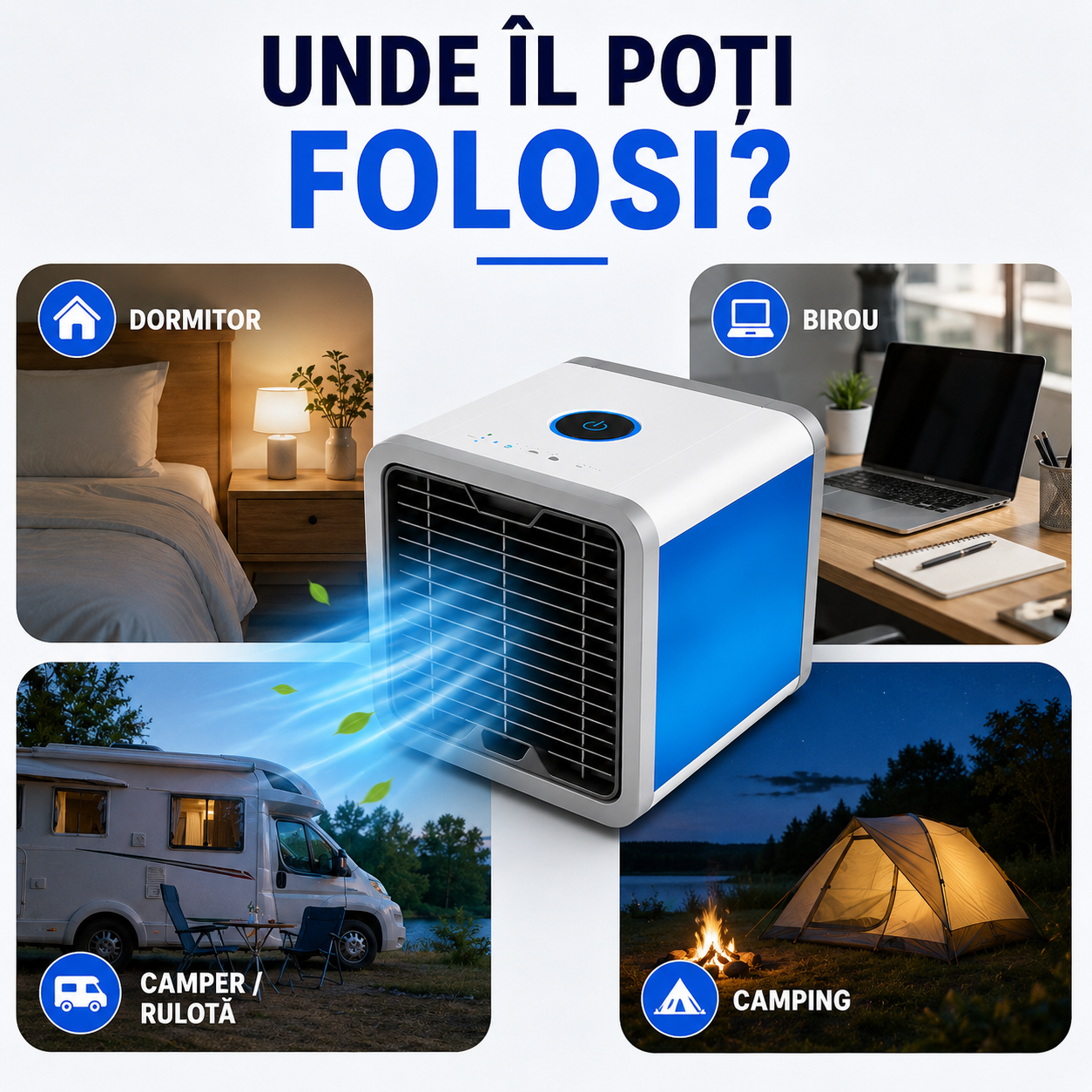 ArcticCube™ Mini Răcitor Personal cu Apă și Gheață