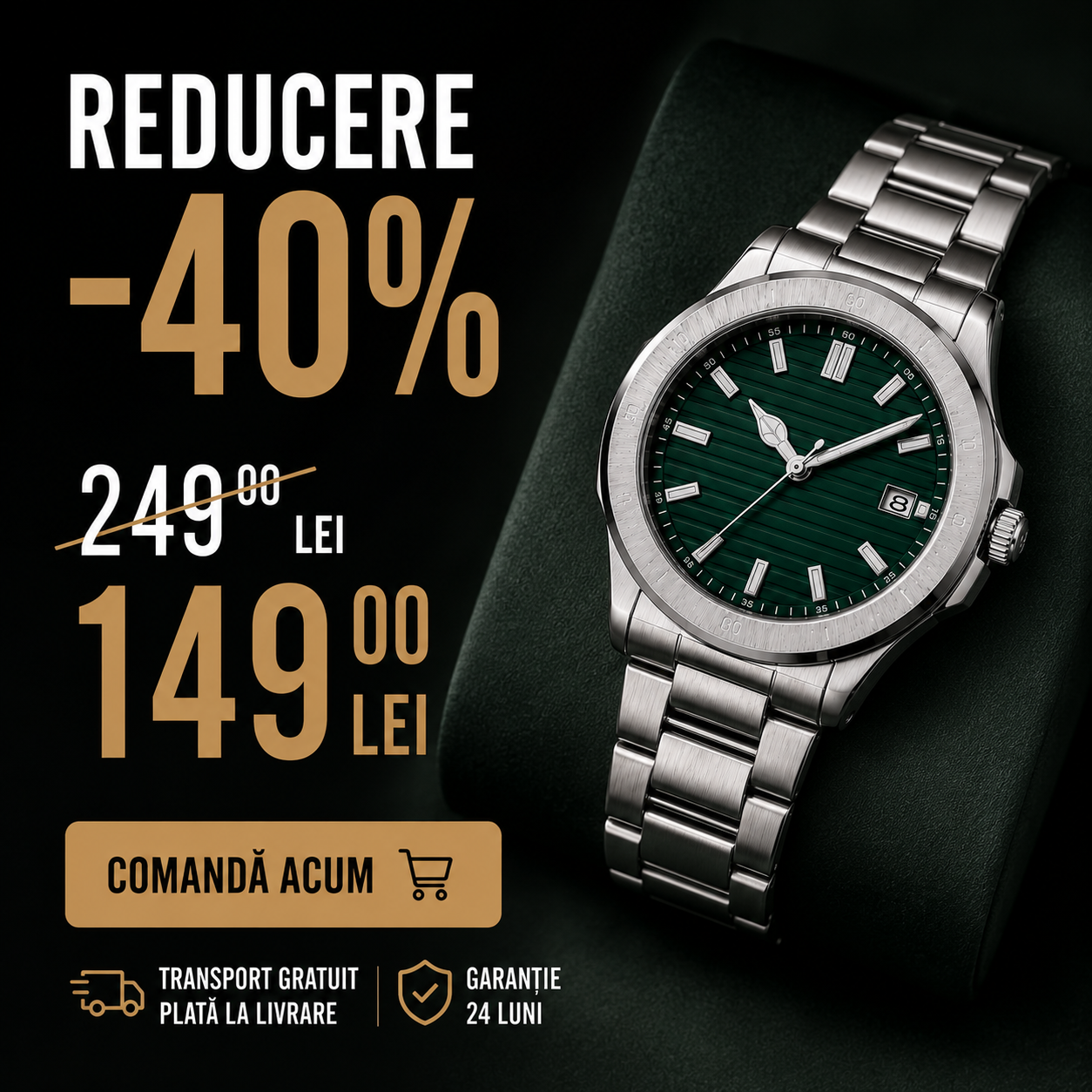 Ceas Premium pentru Bărbați. Arată Mai Scump Decât Costă