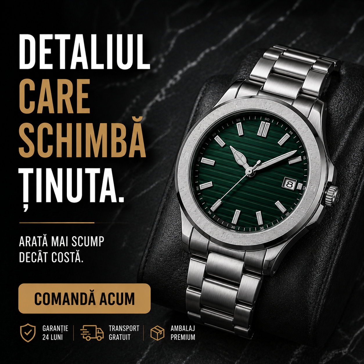 Ceas Premium pentru Bărbați. Arată Mai Scump Decât Costă