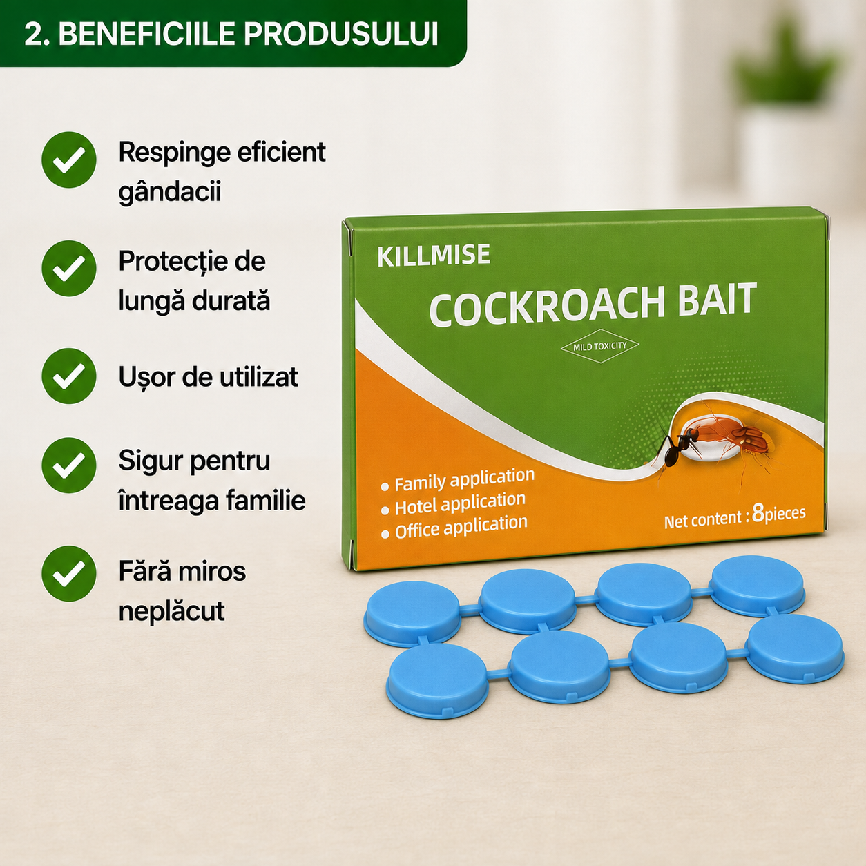 Pastile Anti Gândaci MoohSpry 8 Bucăți