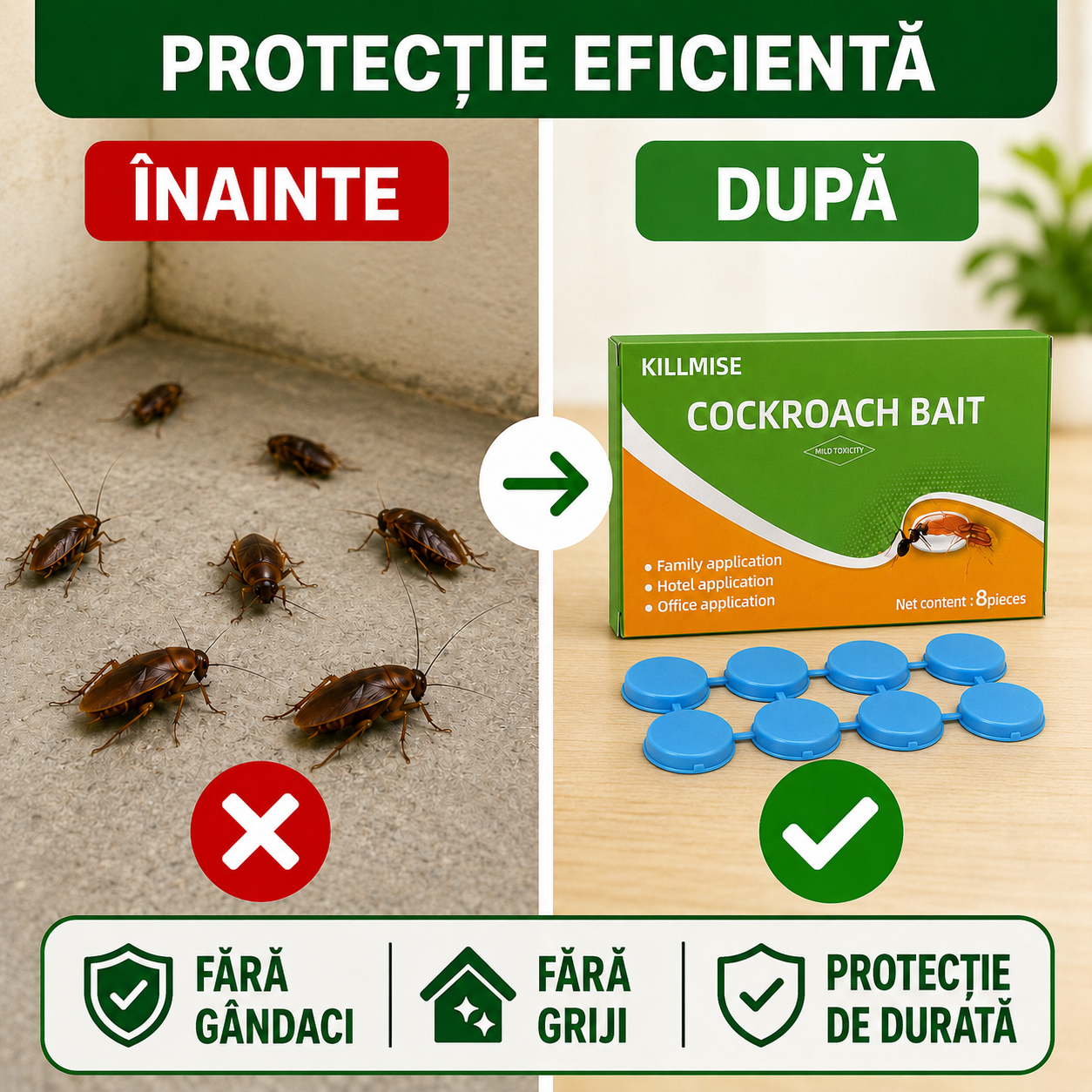 Pastile Anti Gândaci MoohSpry 8 Bucăți