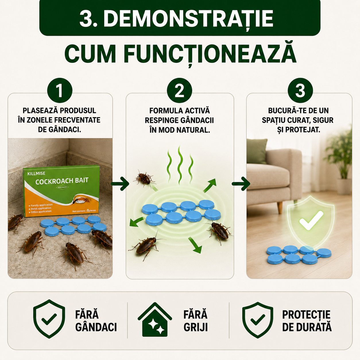 Pastile Anti Gândaci MoohSpry 8 Bucăți