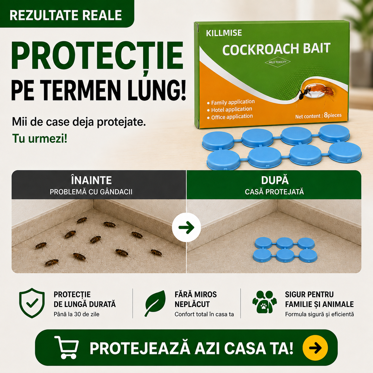 Pastile Anti Gândaci MoohSpry 8 Bucăți