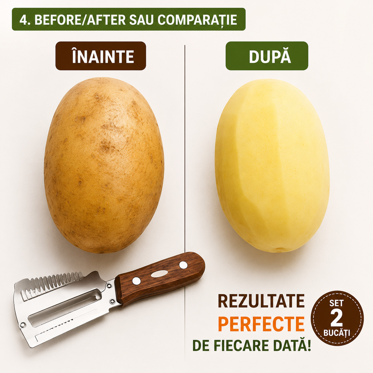 Curățător 2 în 1 pentru Legume și Fructe