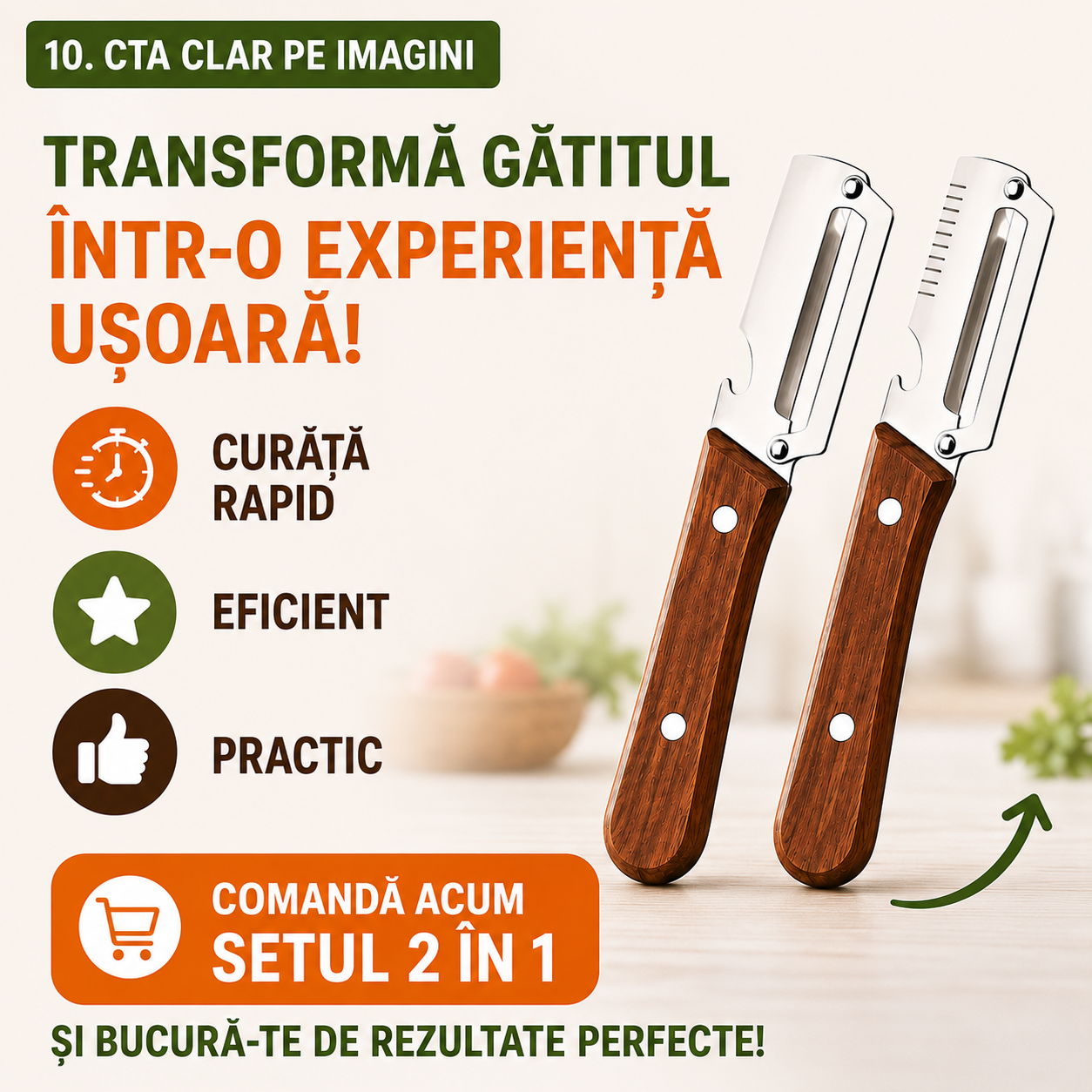 Curățător 2 în 1 pentru Legume și Fructe