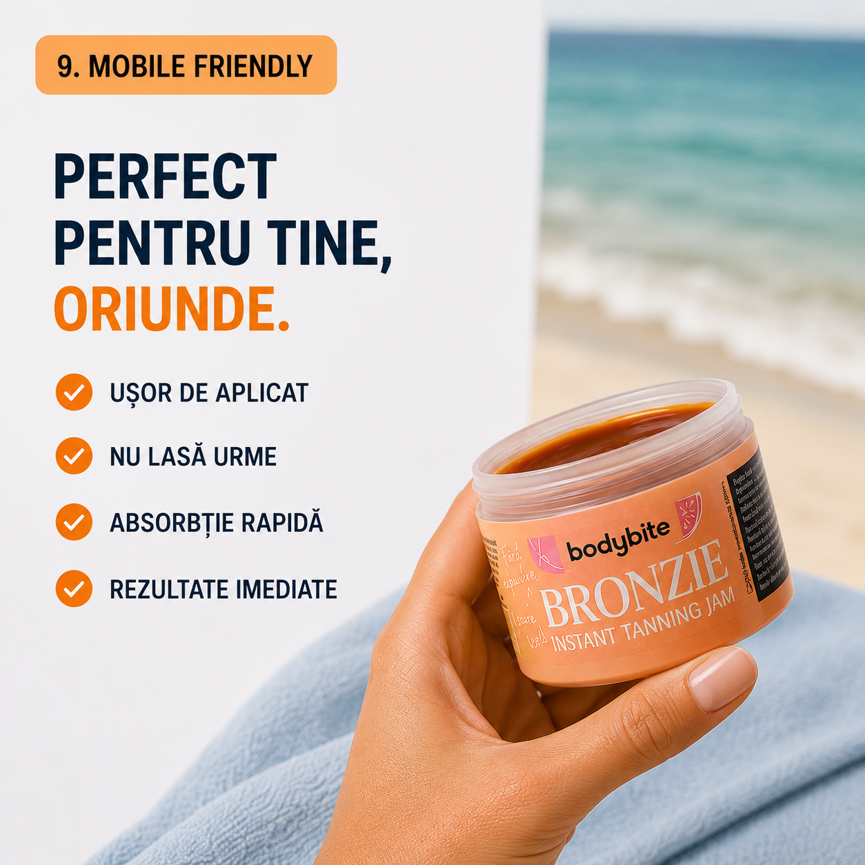 Cremă de Bronzare cu Efect Natural Bronzie