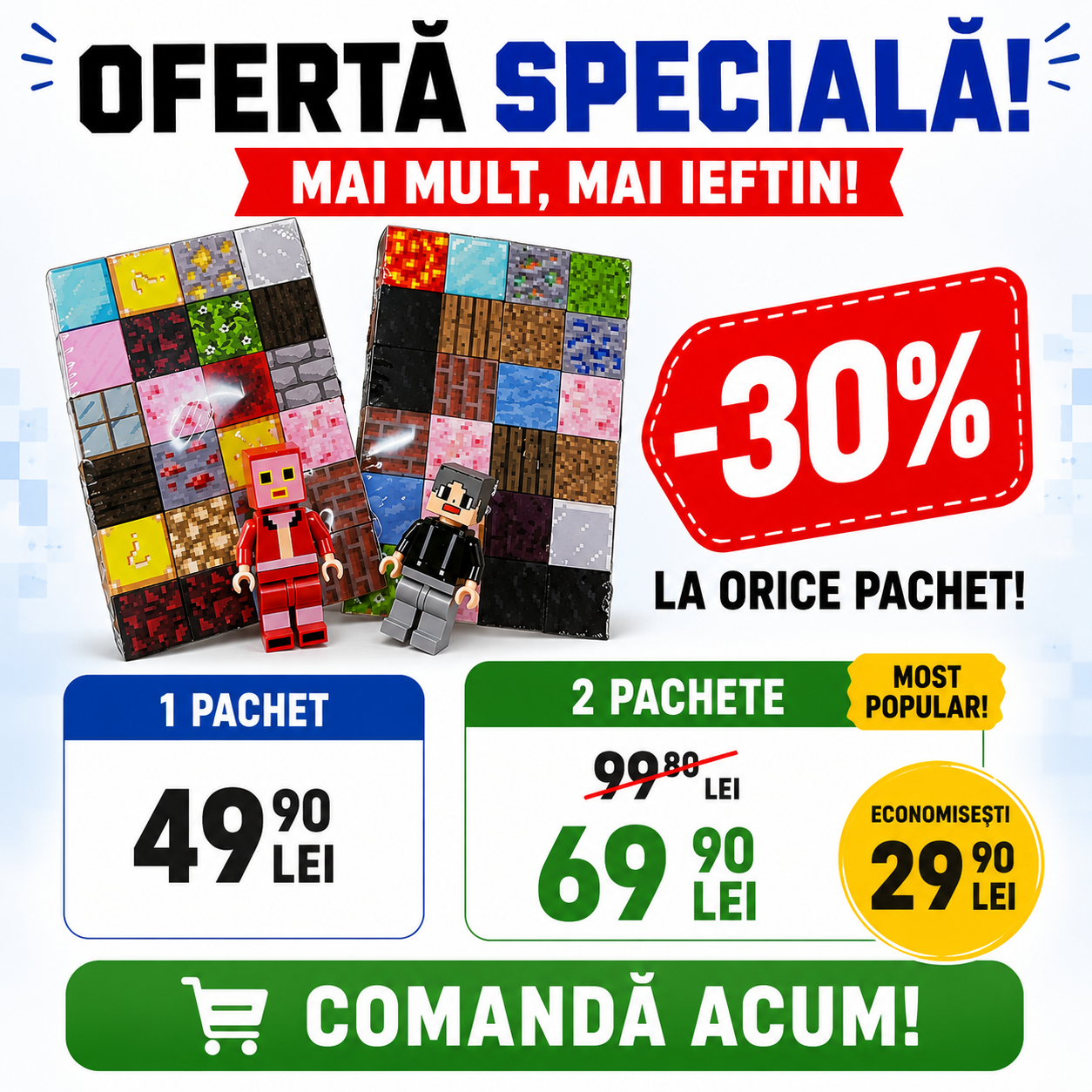 Set Construcție Minecraft Blocks