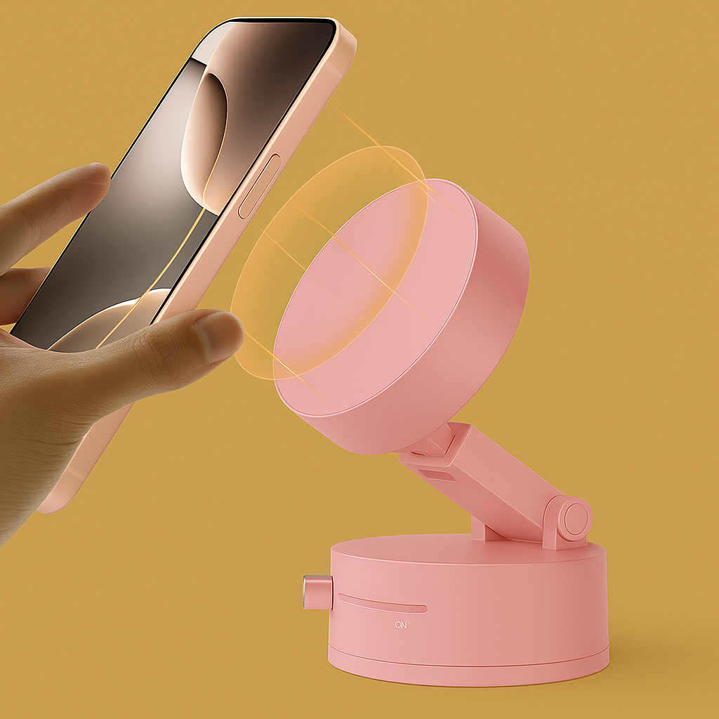 Skladací Otočný Držiak Do Auta S Magnetickým Vákuom, Nastaviteľný