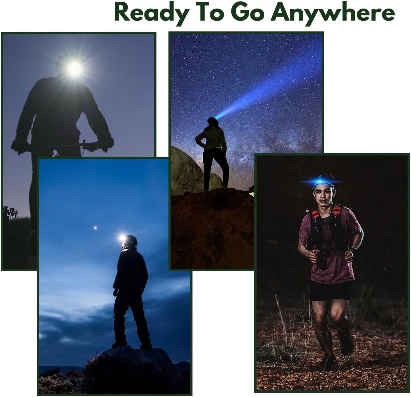 Čelová baterka Lightweight (6 režimov osvetlenia)