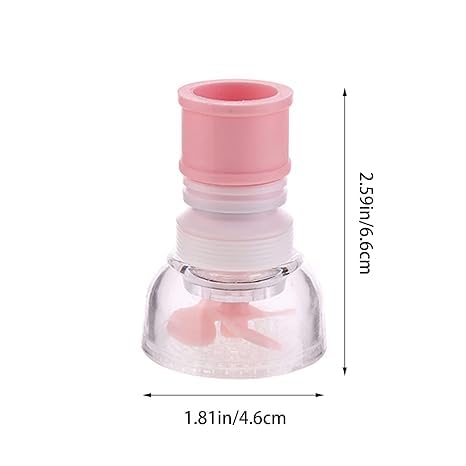 5-v-1 teleskopická hlavica na vodovodný kohútik, otočná o 360°