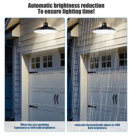 Solárna lampa, 3 režimy osvetlenia, studené svetlo, svetelný senzor, ovládanie diaľkovým ovládačom