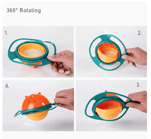 Detská miska proti rozliatiu