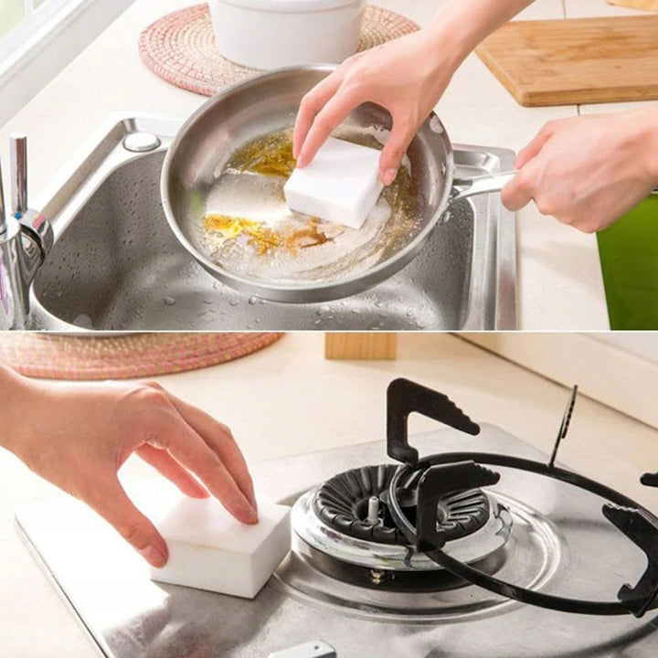 Magická Biela Hubka na Rôzne Povrchy, Sada 10 Kusov