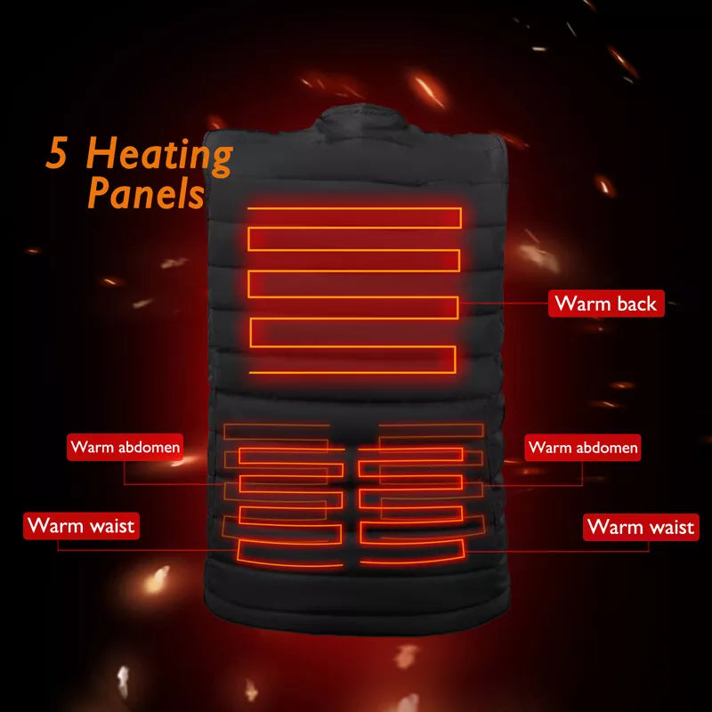 Unisex Inteligentná Vyhrievaná Vesta