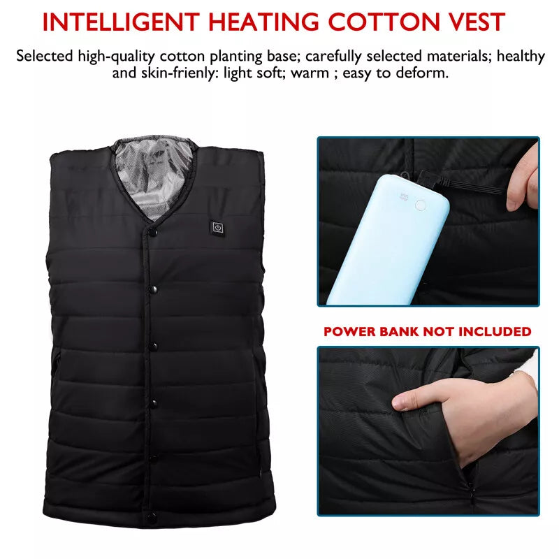 Unisex Inteligentná Vyhrievaná Vesta