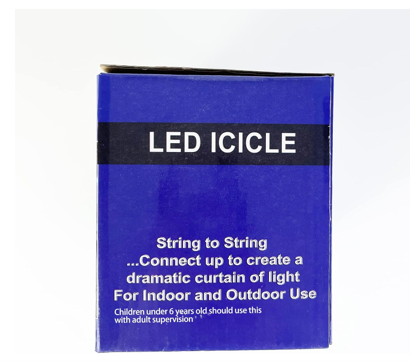 DazSpirit Vianočné svetlá s efektom icicle pre vonkajšie/interiérové použitie, 10m, 360 LED diód, s prívodným káblom